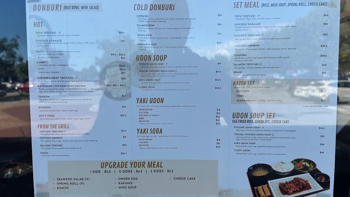Menu, Miso Hangry Bull Creek
