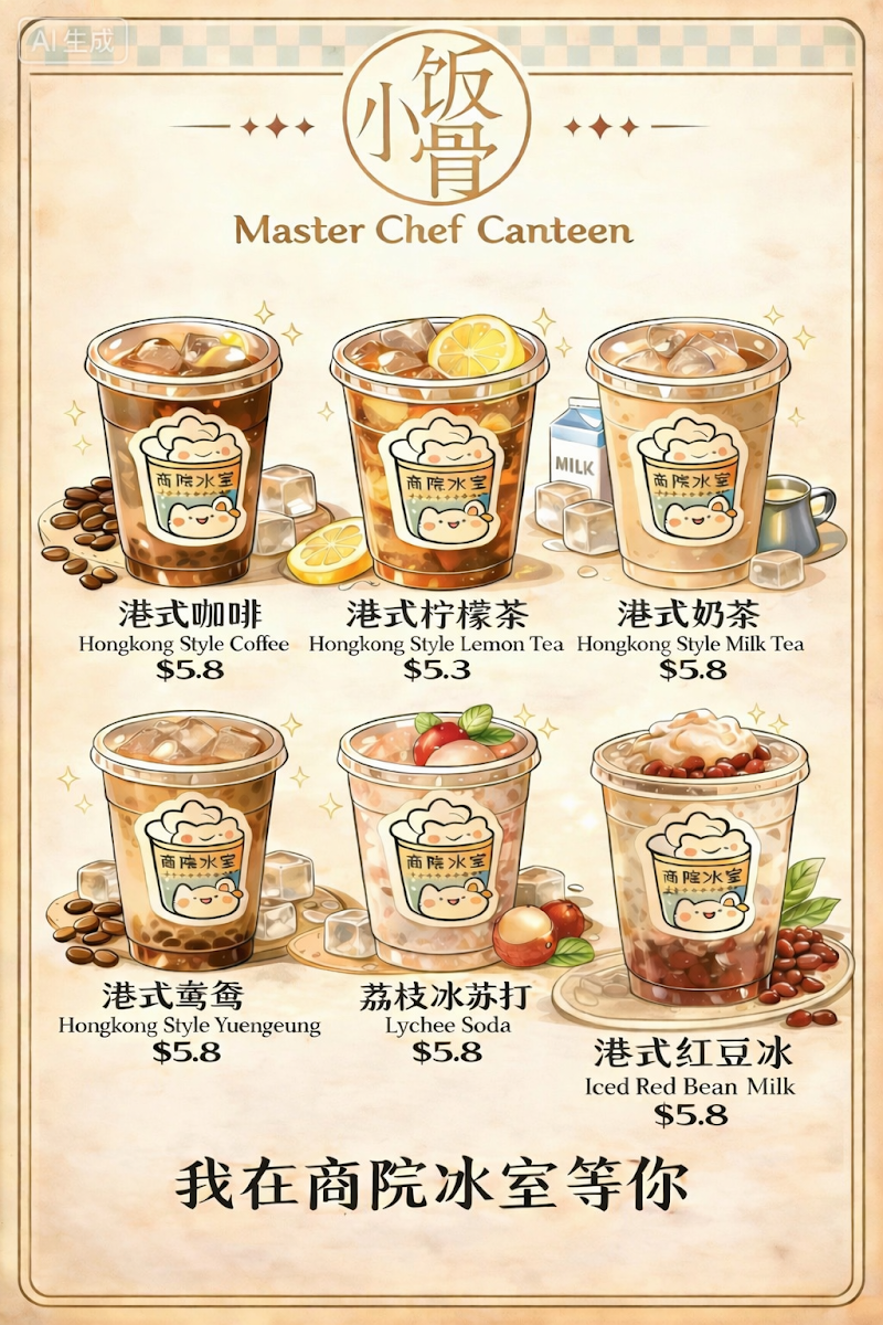 Menu, Master Chef Canteen