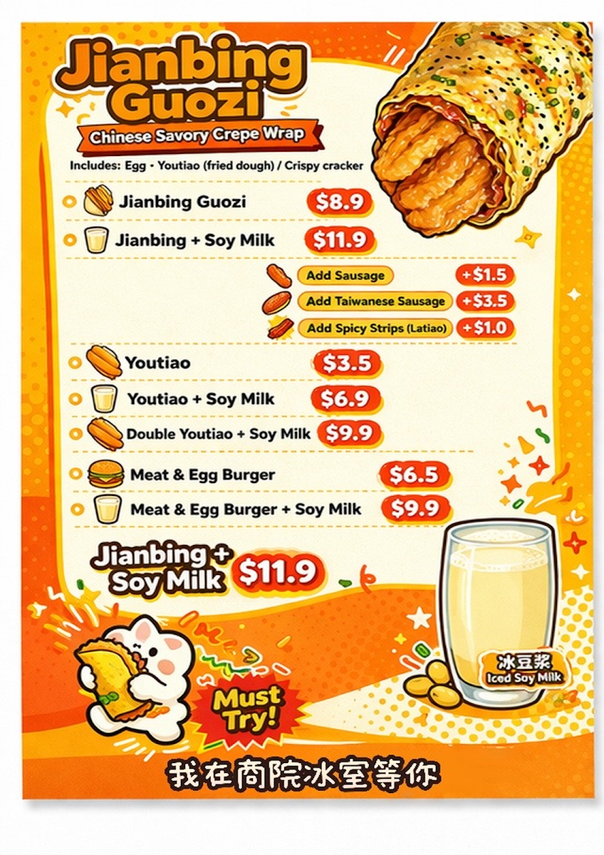 Menu, Master Chef Canteen