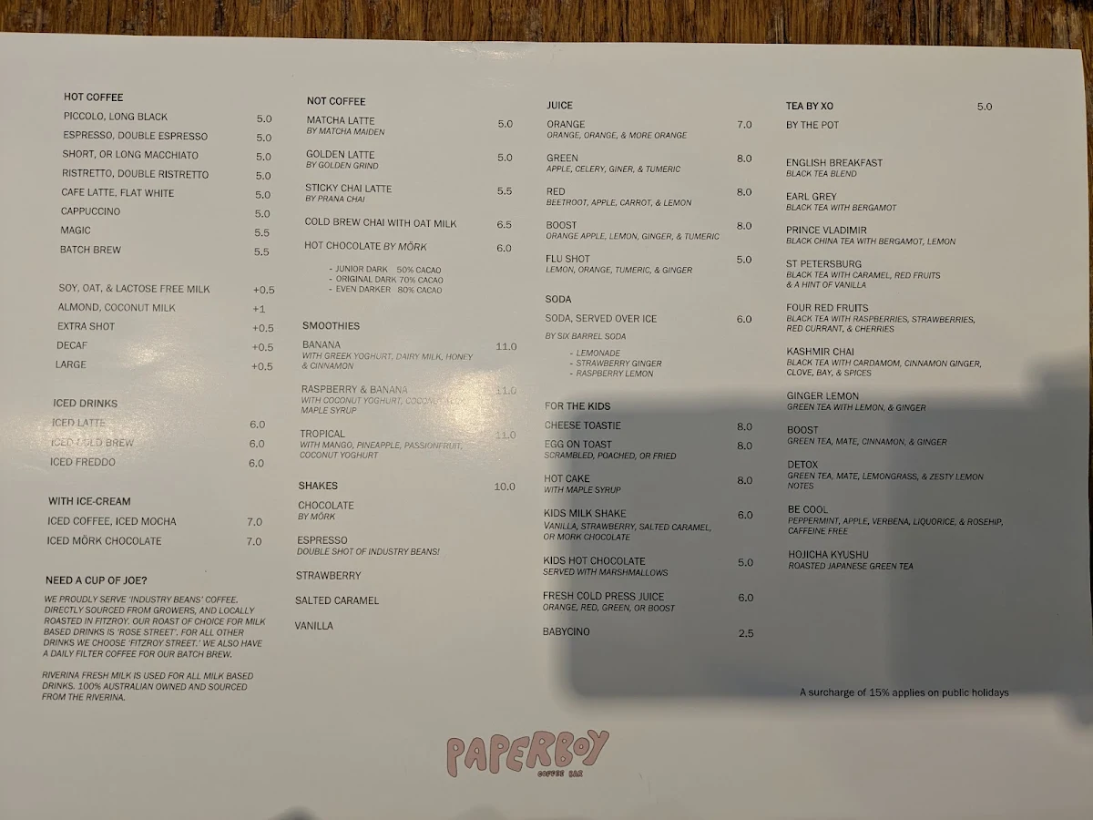 Menu photo 1