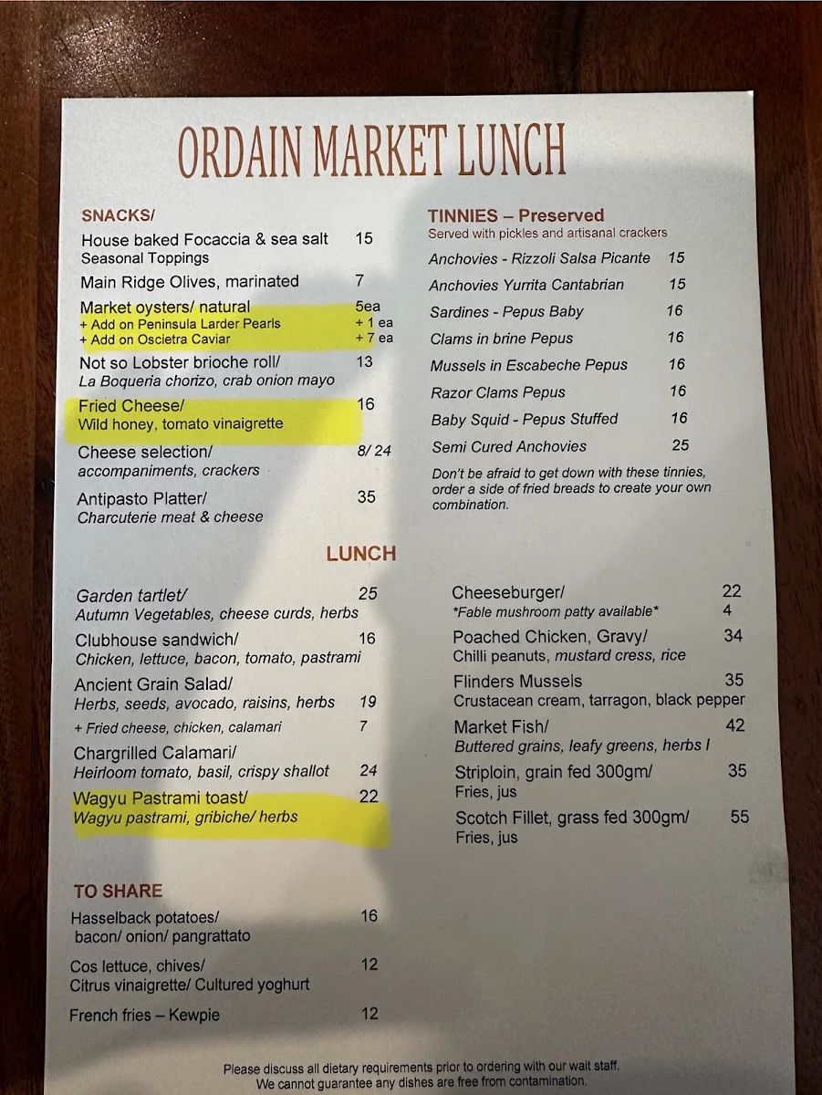 Menu photo 1