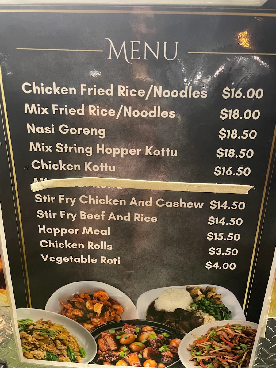 Menu, Sam’s house of yum
