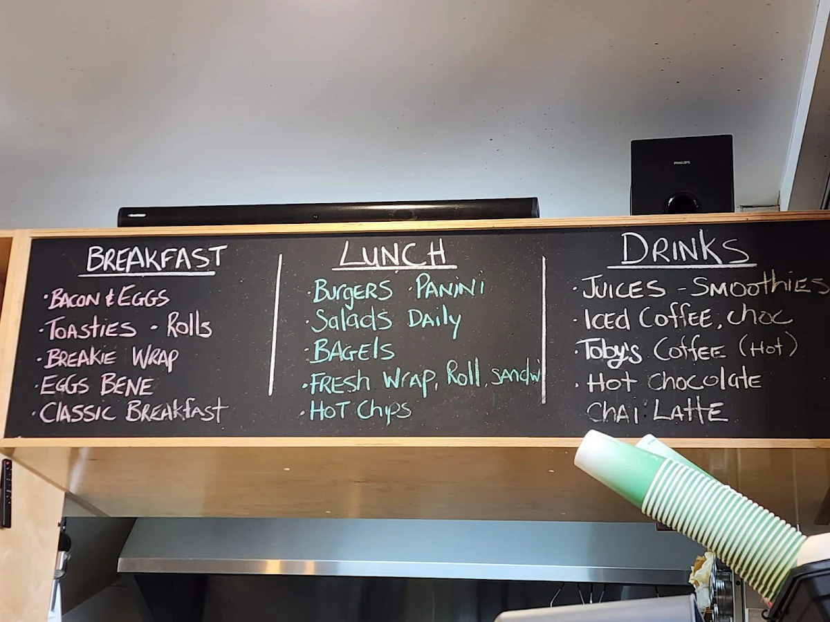 Menu, Stella Coffee House