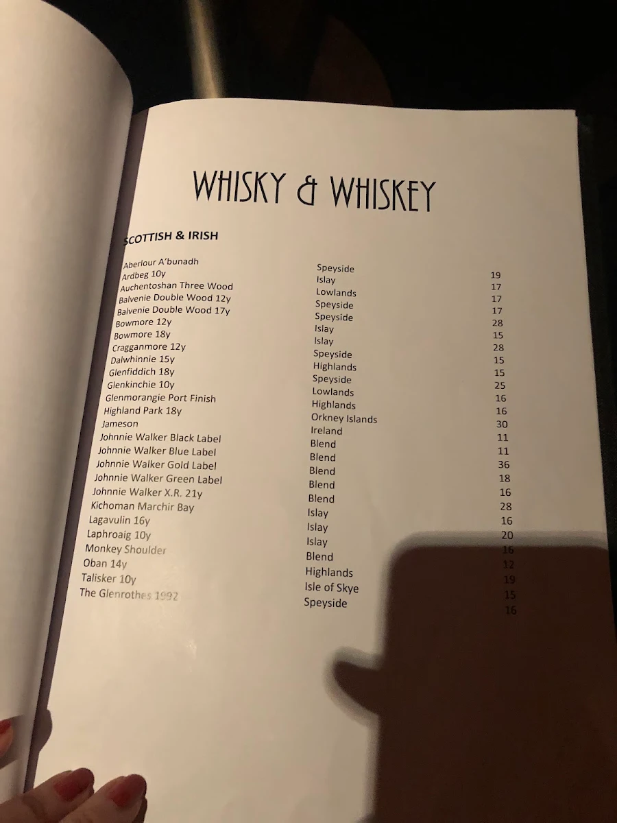 Menu, Manchuria