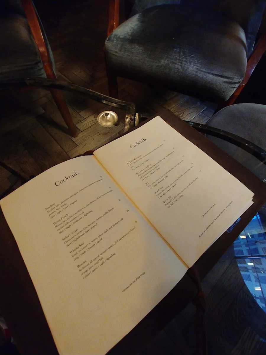 Menu, Angel Hotel