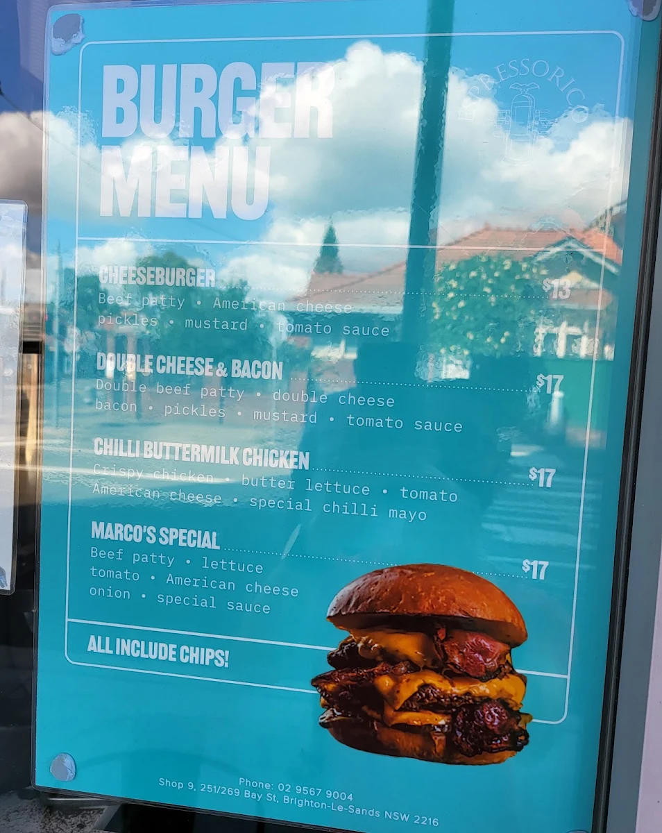 Menu, Espressorico