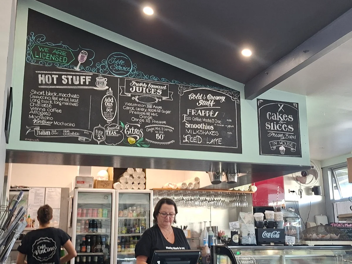 Menu, Cafe VinCino