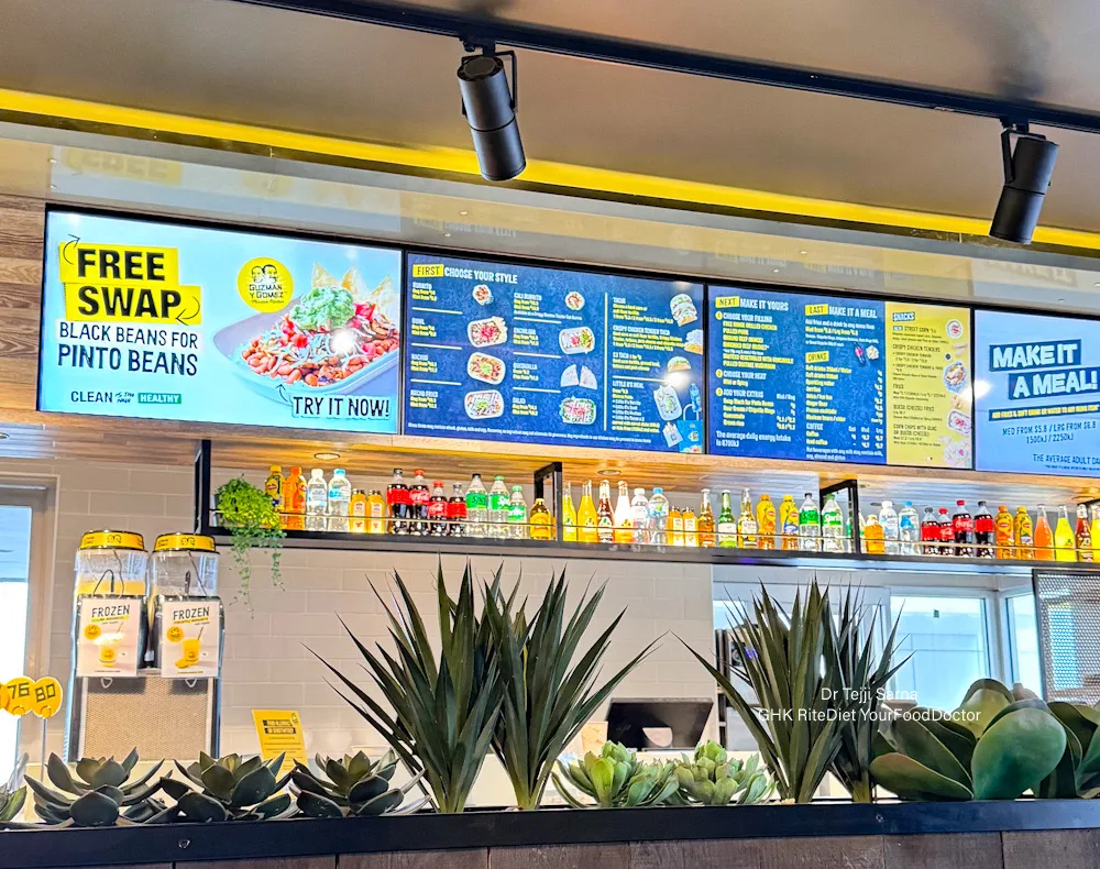 Menu, Guzman y Gomez - Indooroopilly