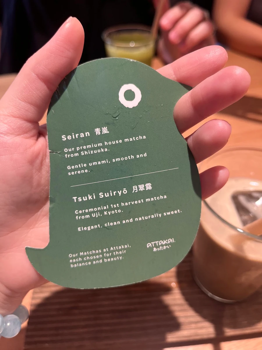 Menu, Attakai - Japanese Cafe Carlton