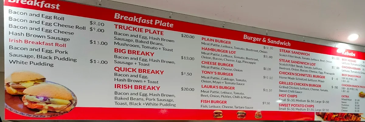 Menu, Halthe Takeaway