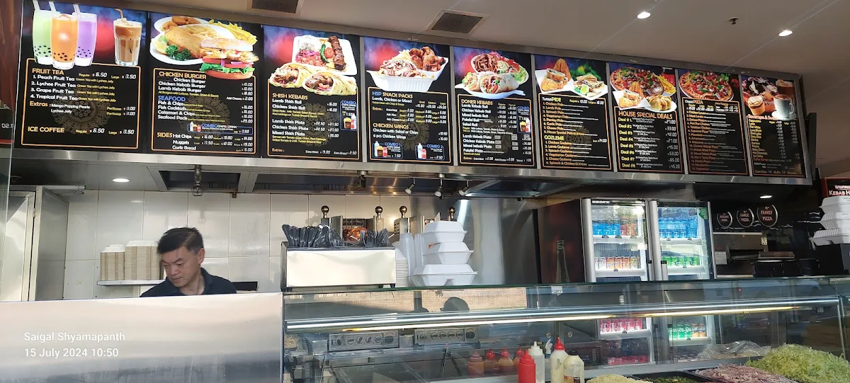 Menu, Westmead Kebab House