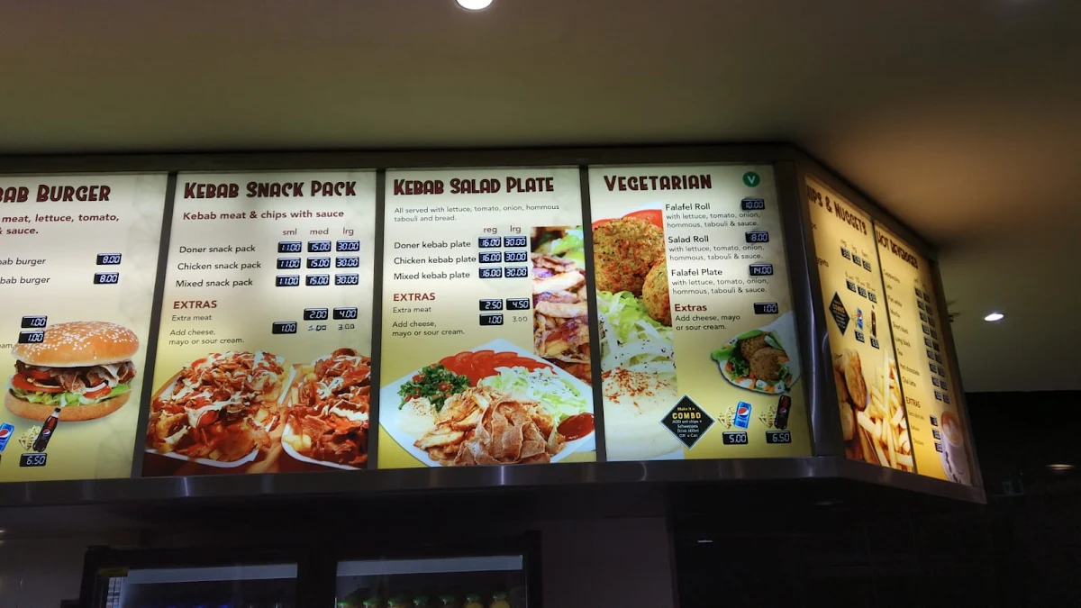 Menu, Westmead Kebab House