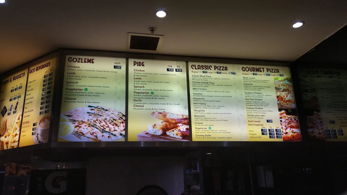 Menu, Westmead Kebab House
