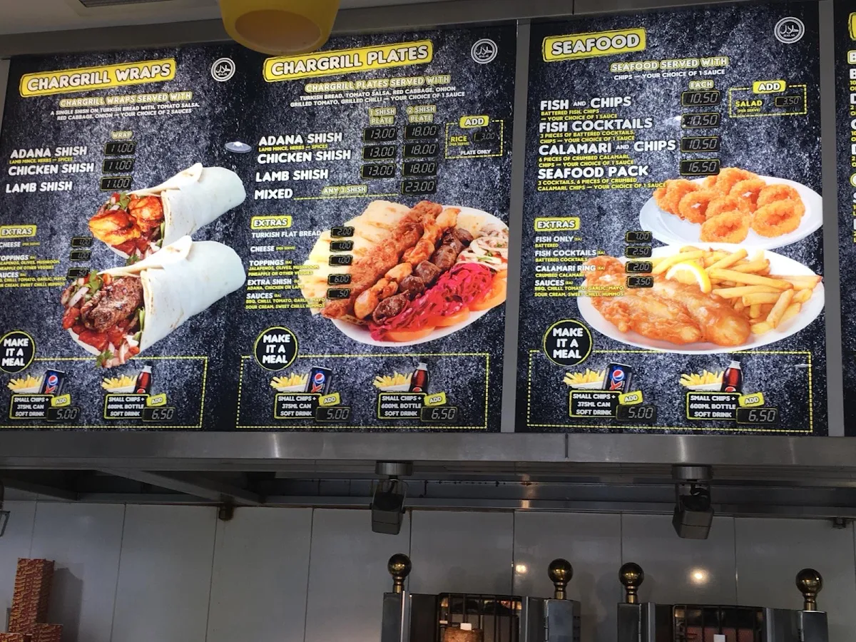 Menu, Westmead Kebab House