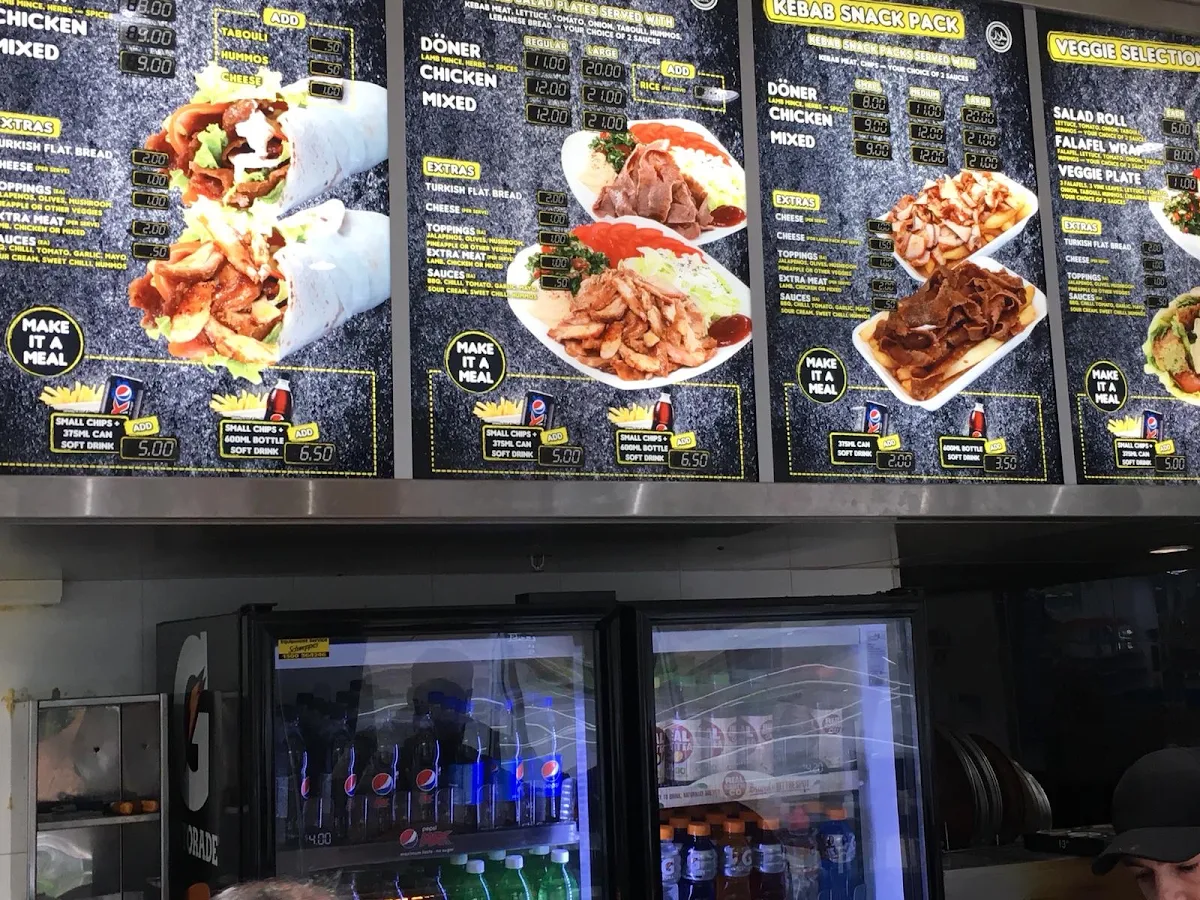 Menu, Westmead Kebab House