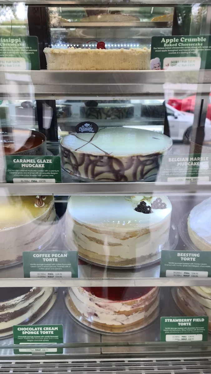 Menu, The Cheesecake Shop Indooroopilly