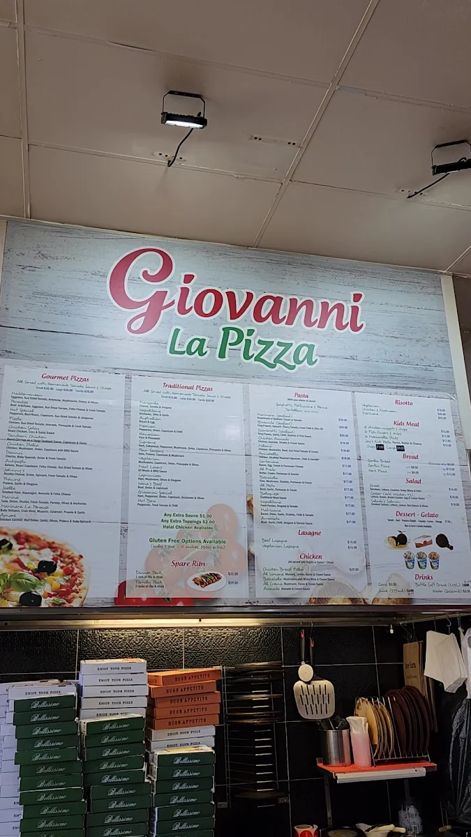 Menu, Giovanni La Pizza