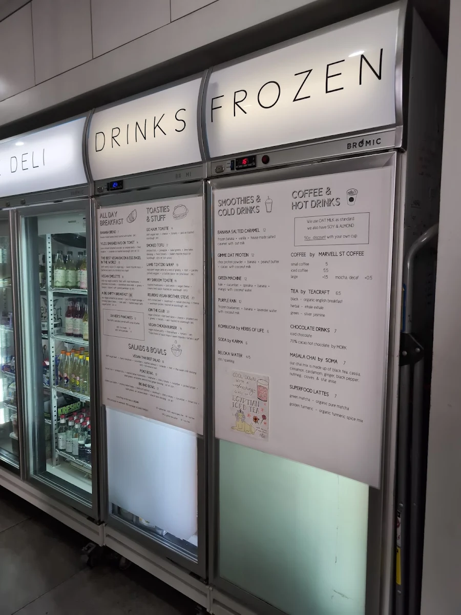 Menu, Shift Eatery