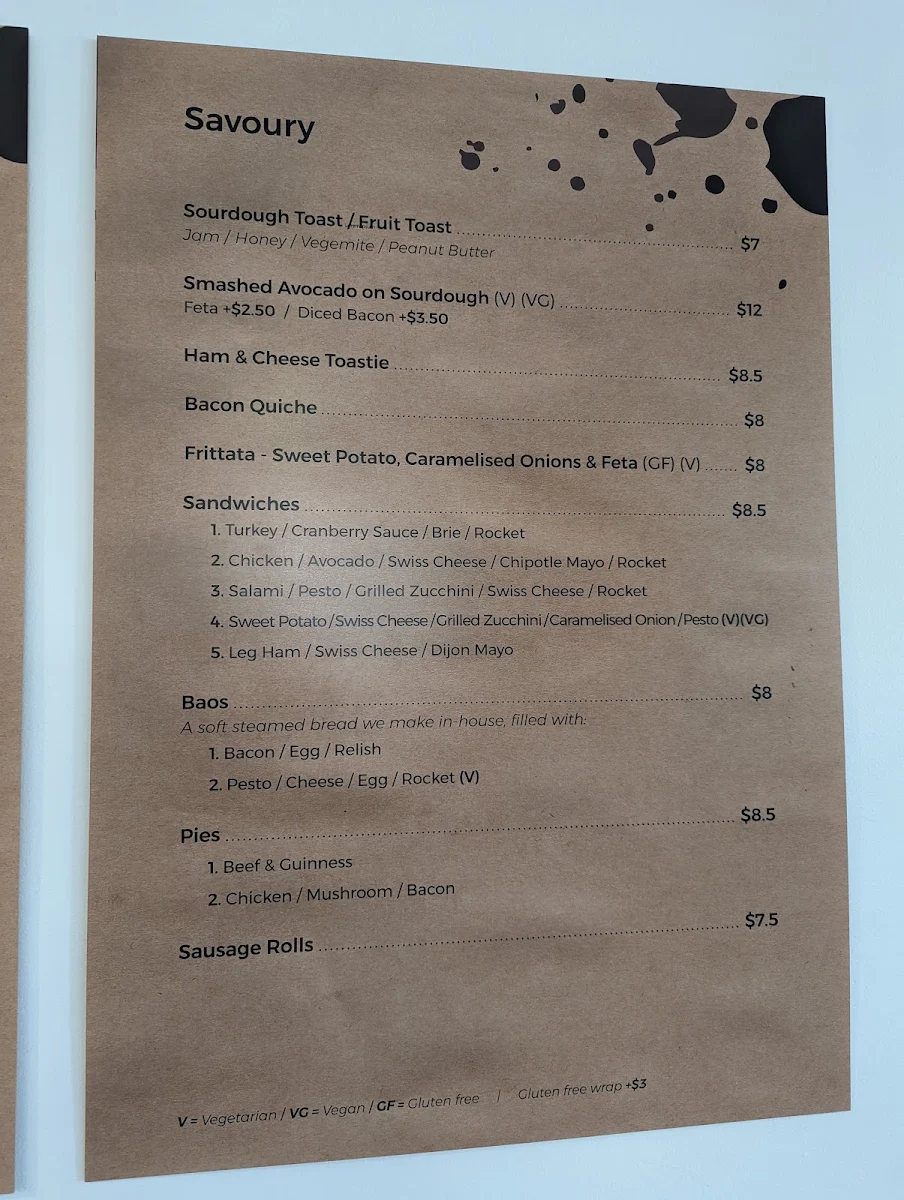 Menu, Sweet Mayhem