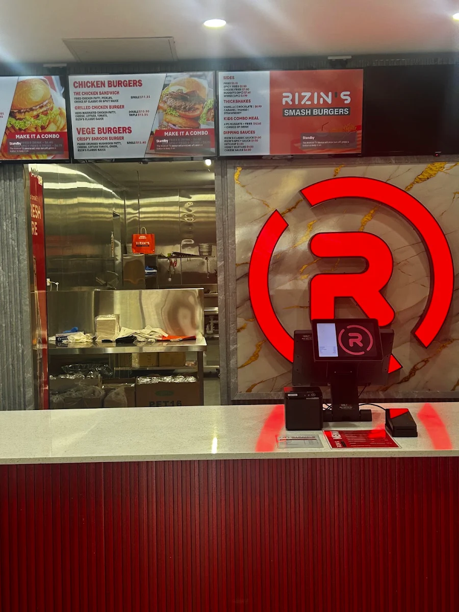 Menu, Rizin's Smash Burgers