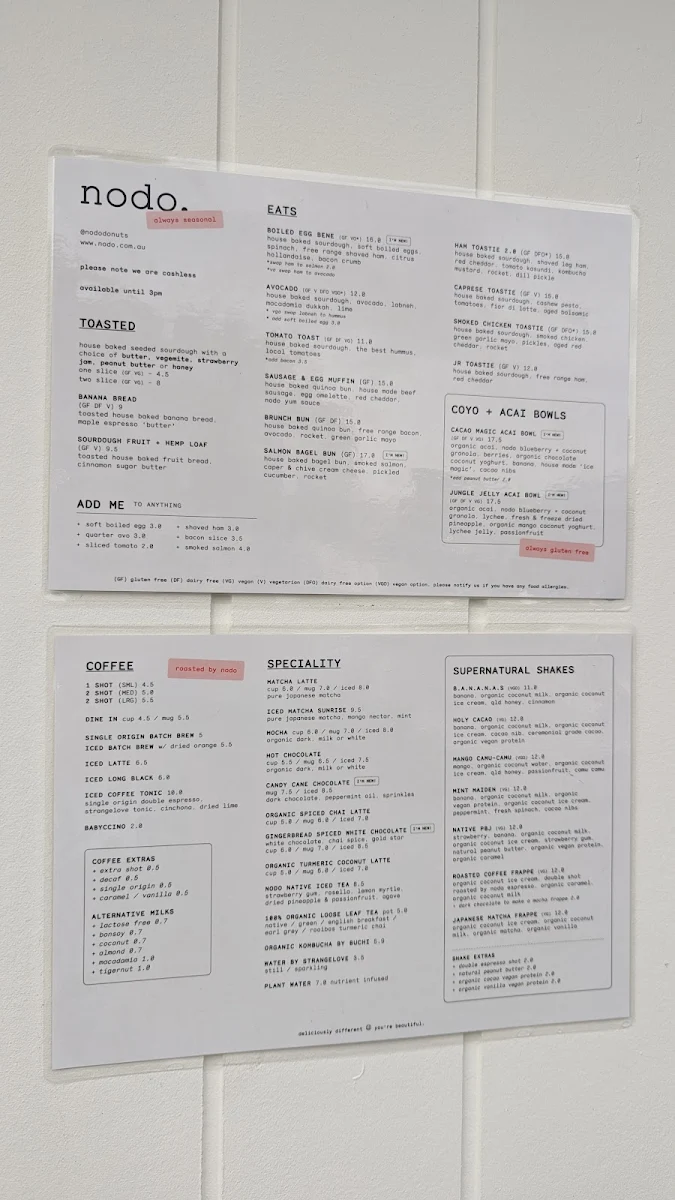 Menu, Nodo Everton Park