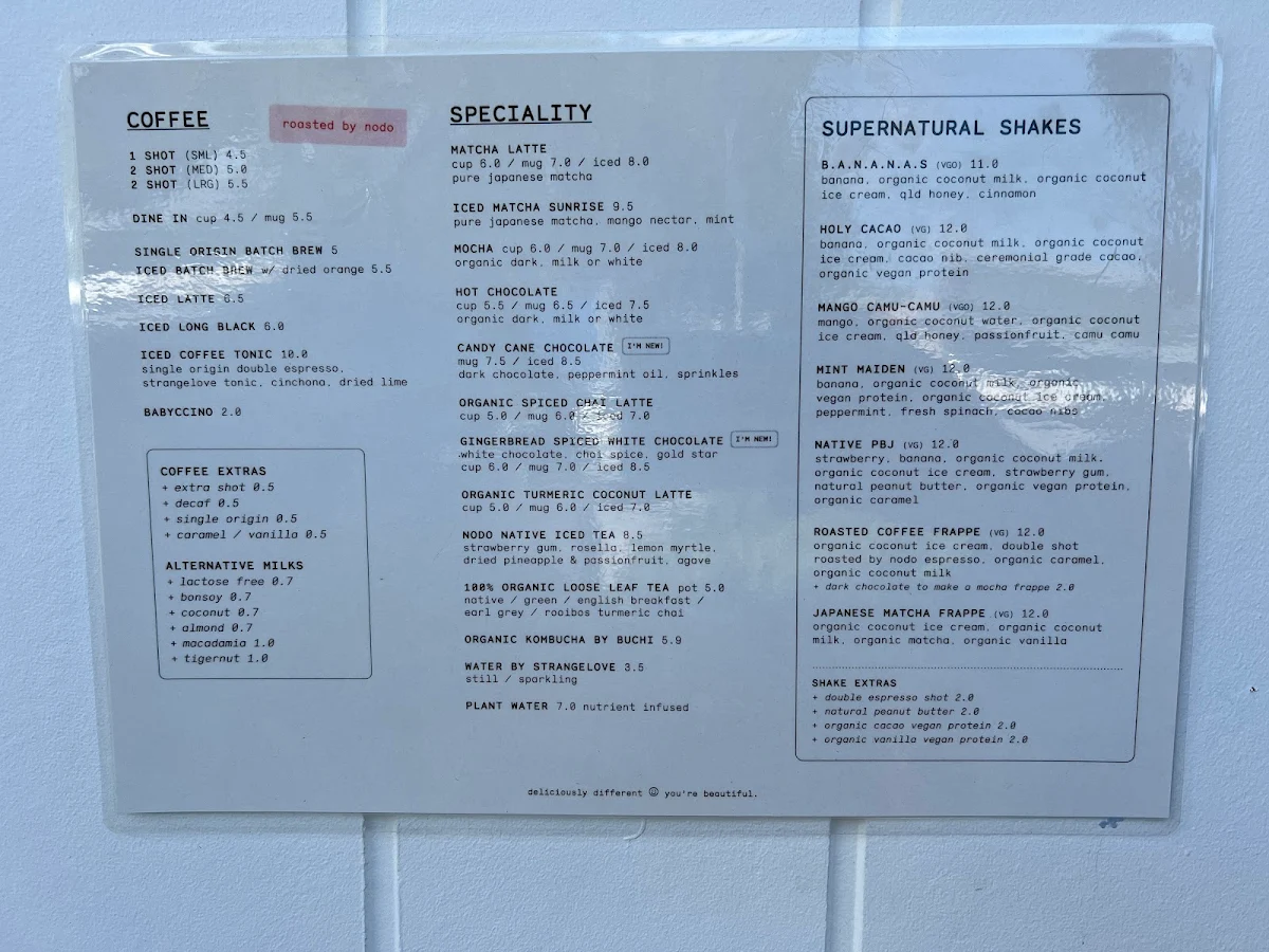 Menu, Nodo Everton Park
