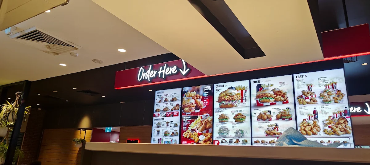 Menu, KFC St Clair