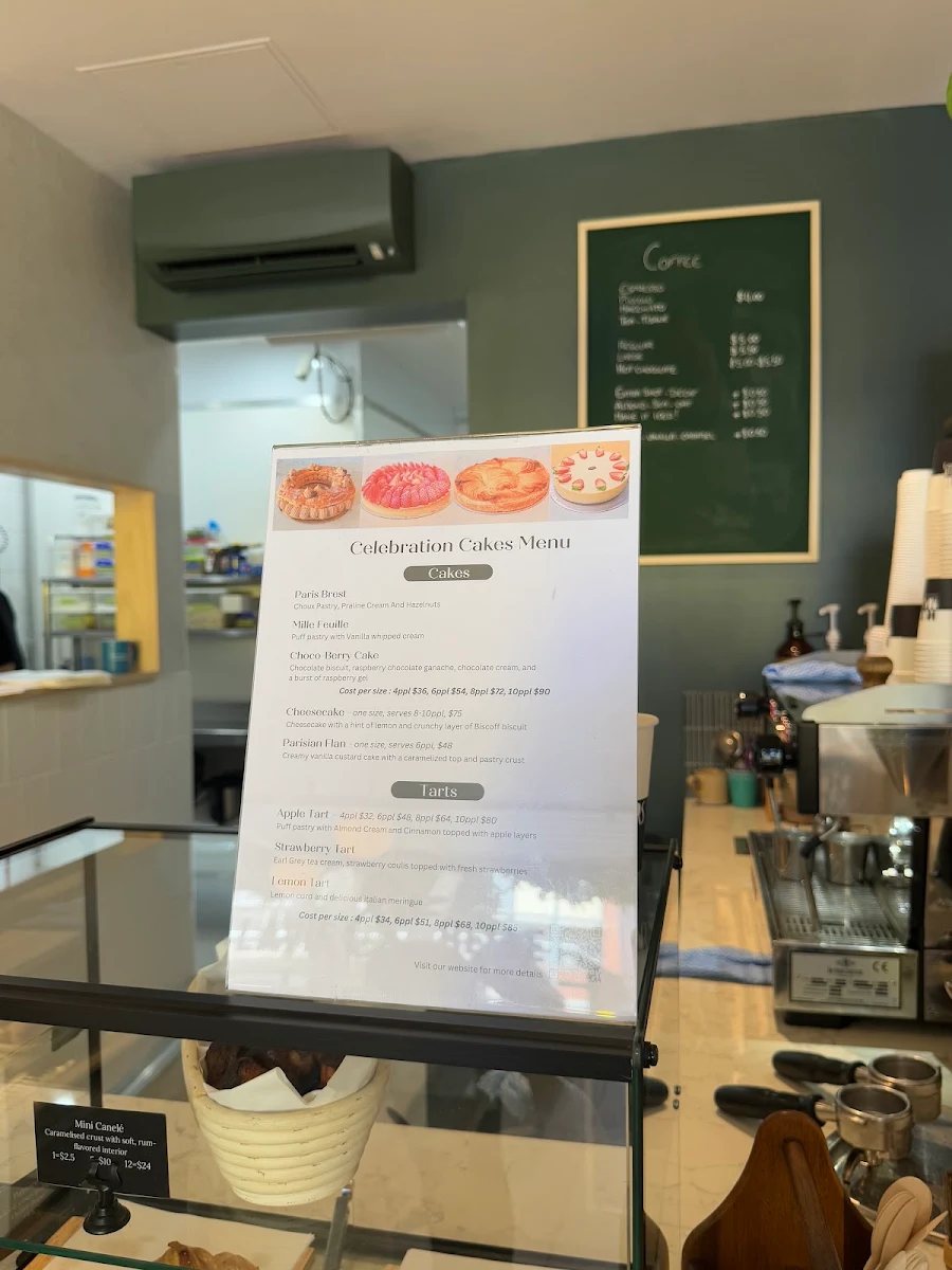 Menu, Lavie & Belle Bakery Rose Bay