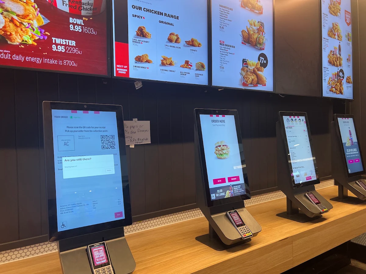 Menu, KFC Frankston Bayside