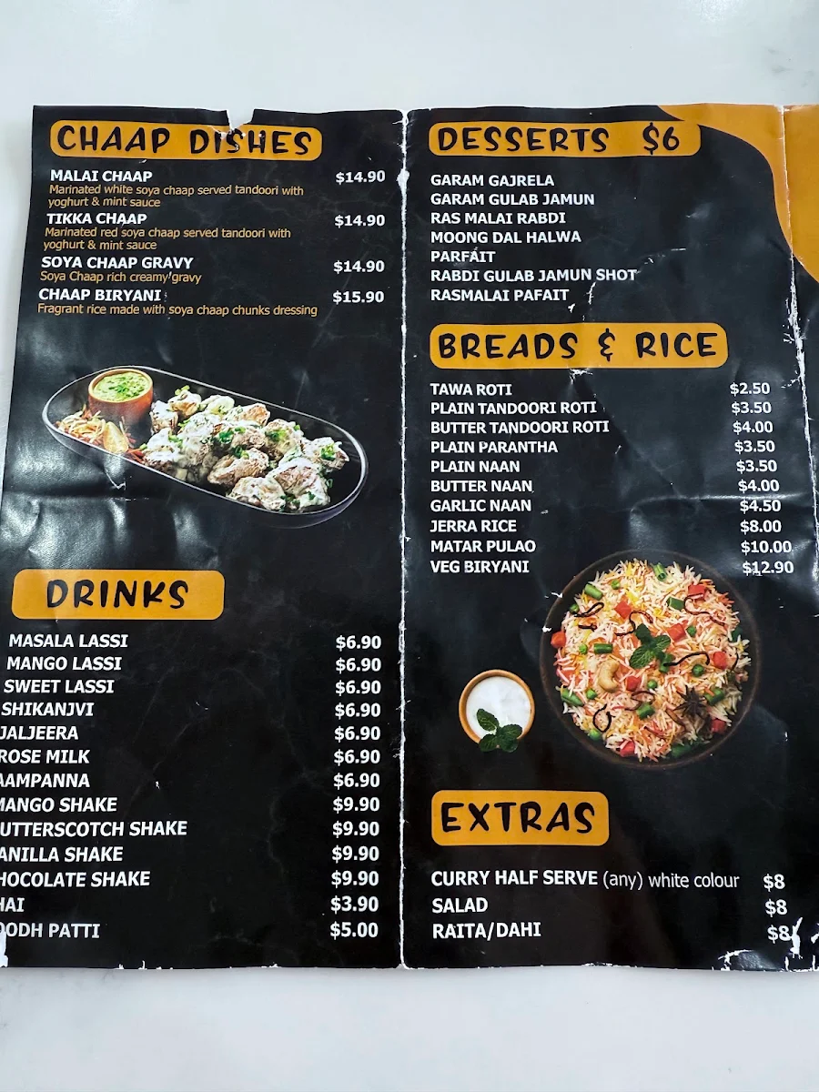 Menu, Endless Eggless