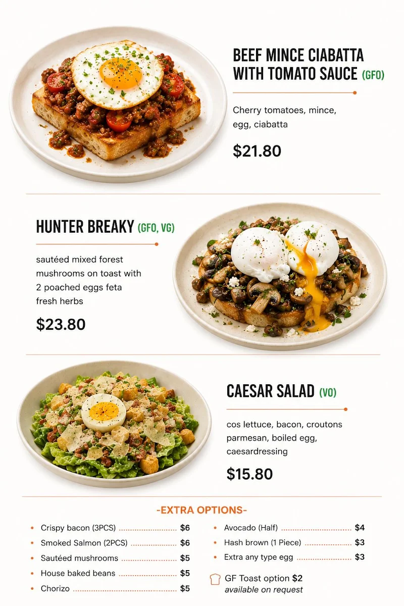 Menu, 7 Nine