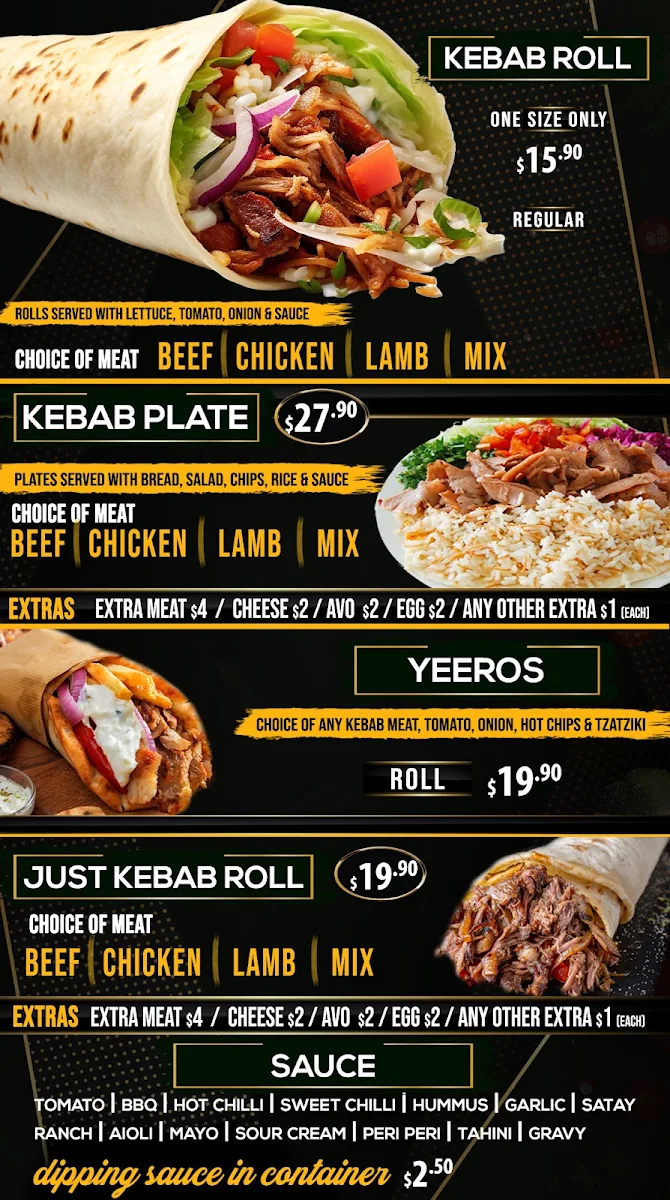 Menu, Rocky Eats