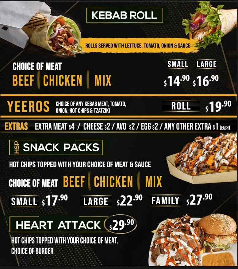 Menu, Rocky Eats