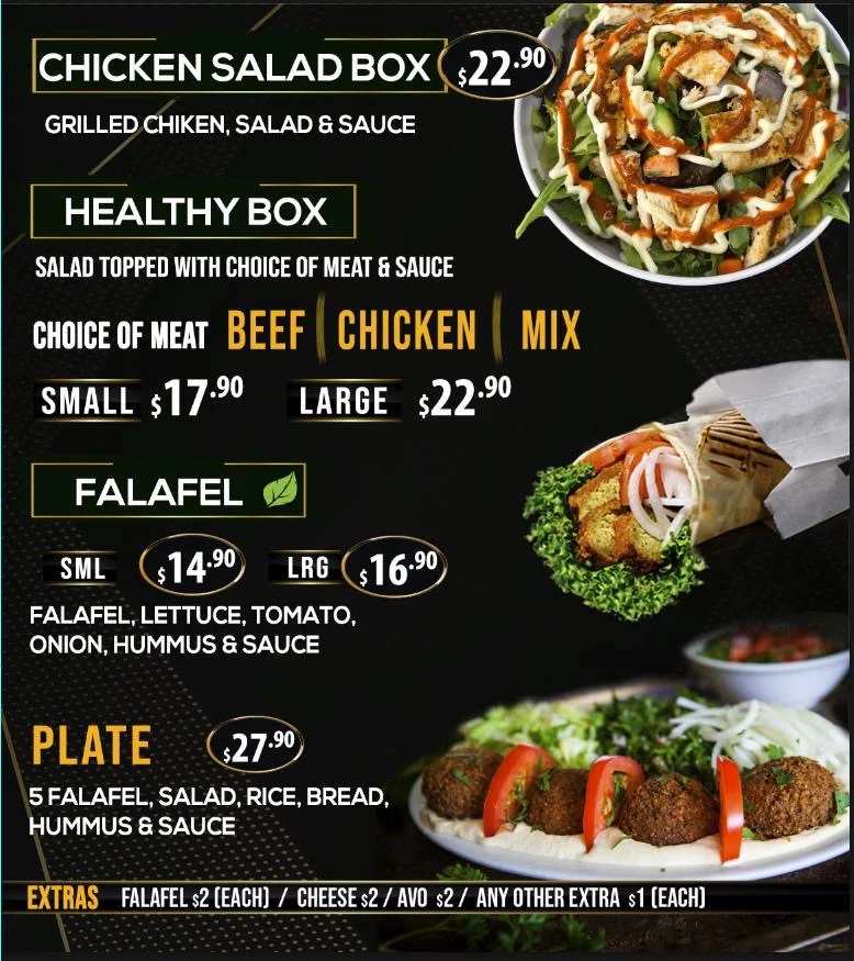 Menu, Rocky Eats