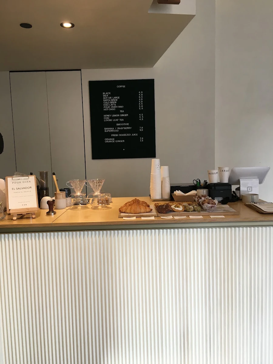 Menu, Mid Square Coffee