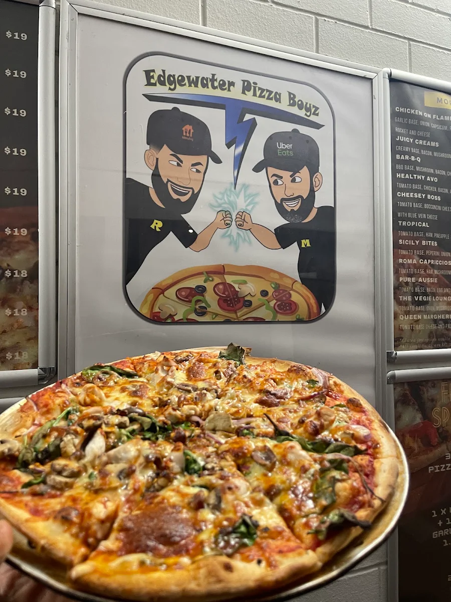 Menu, Edgewater Pizza and Kebab Boyz