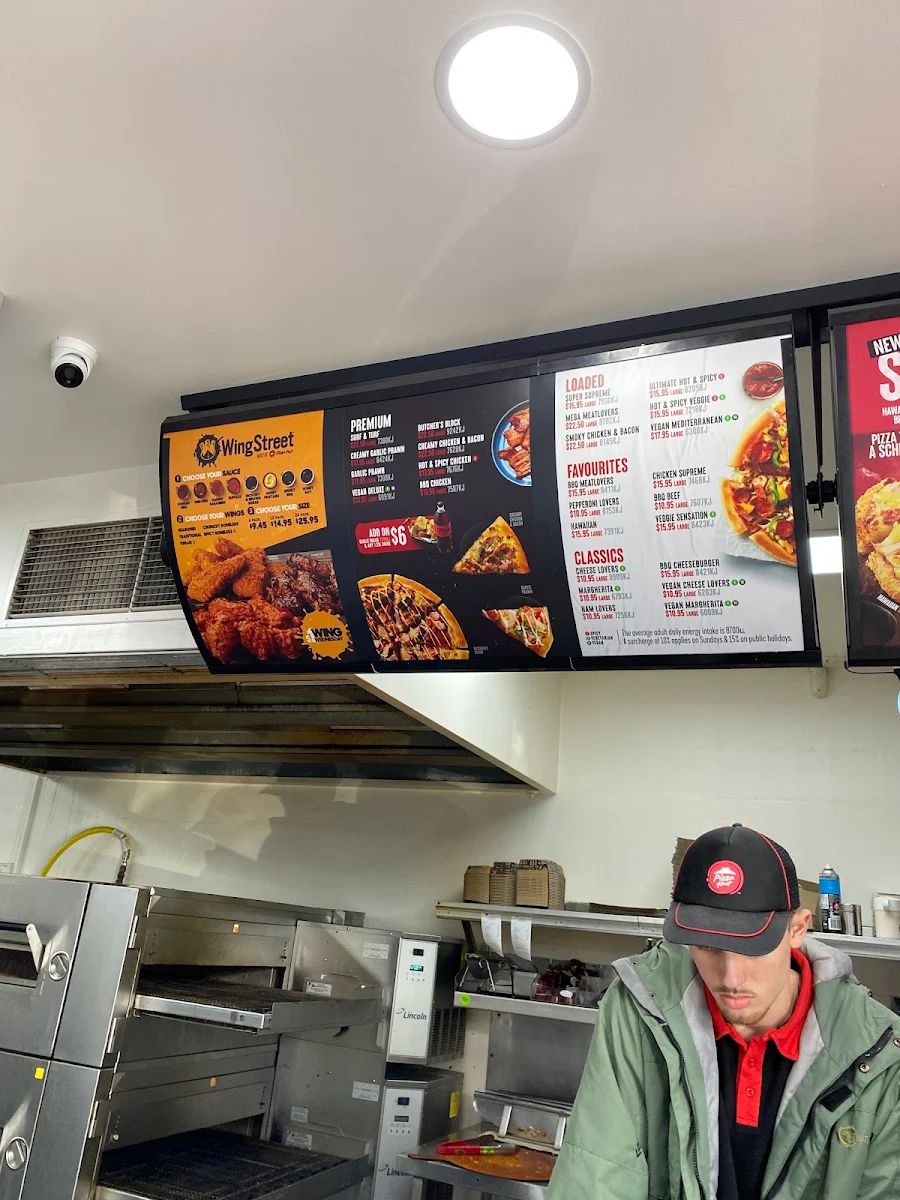 Menu, Pizza Hut Moorooka