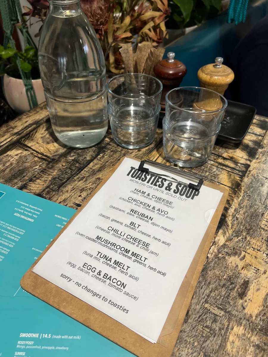 Menu, The Peacock South Yarra