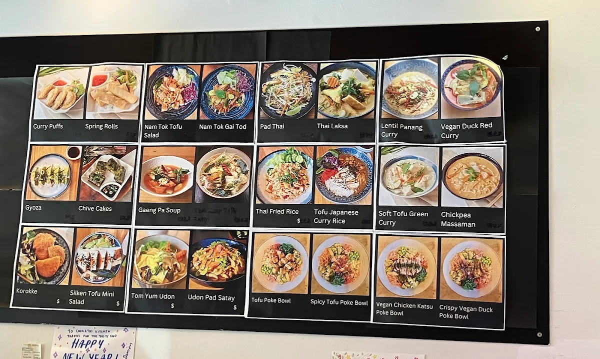 Menu, Cookatoo Kitchen - 100% Vegan