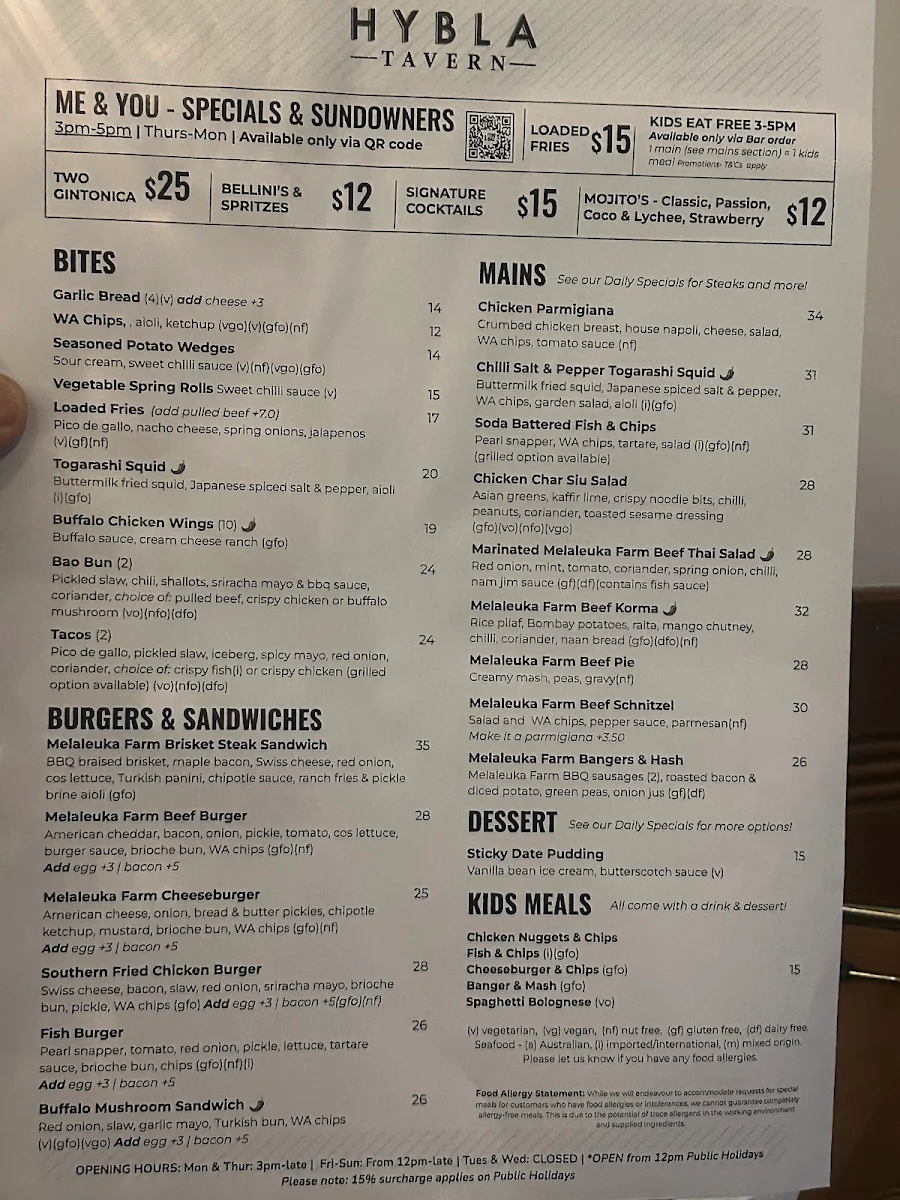 Menu photo 1