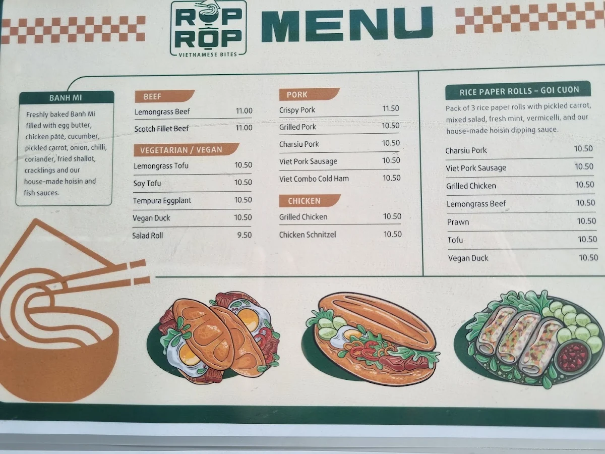 Menu, ROP ROP