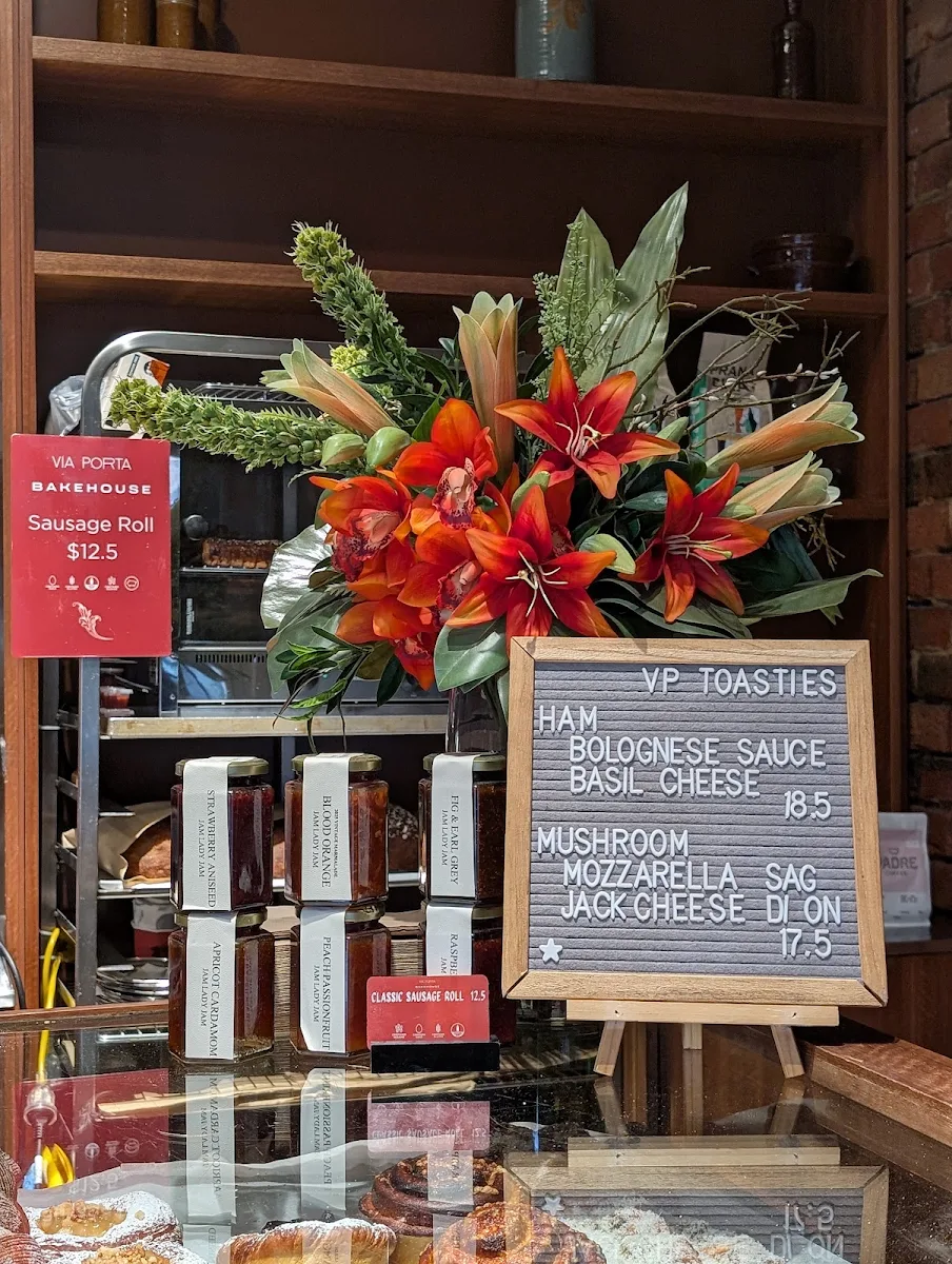 Menu, Via Porta Bakehouse