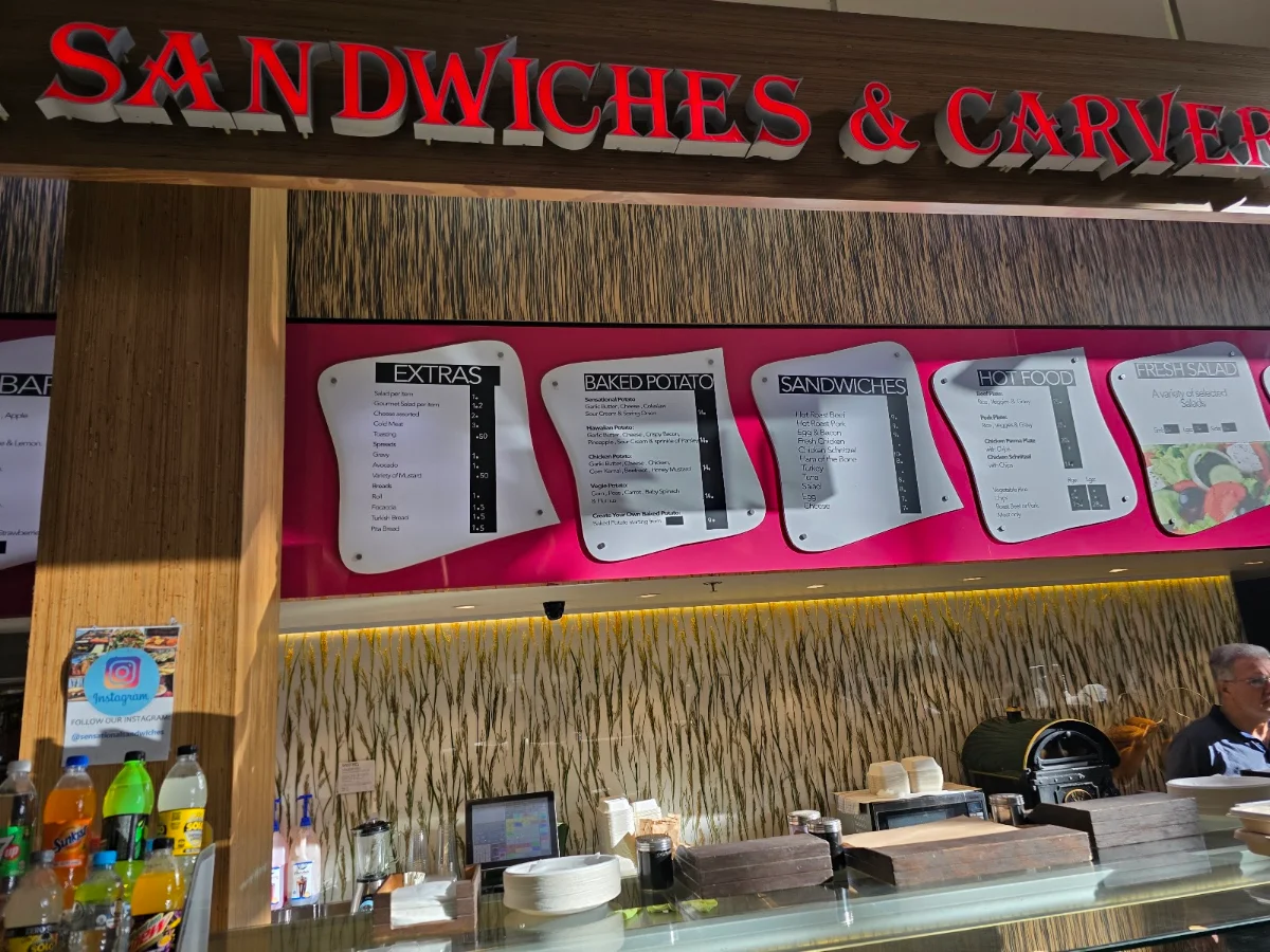 Menu, Sensational Sandwiches