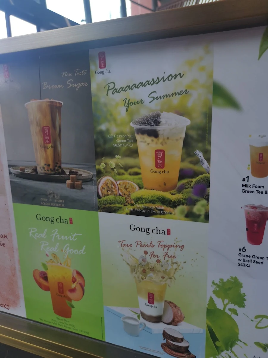 Menu, Gong Cha Carindale