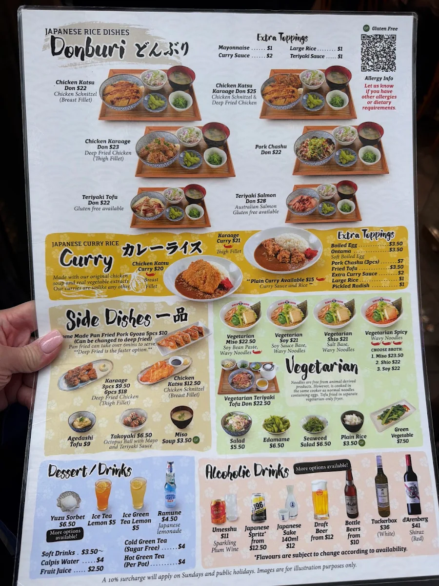 Menu, Ramen Zundo