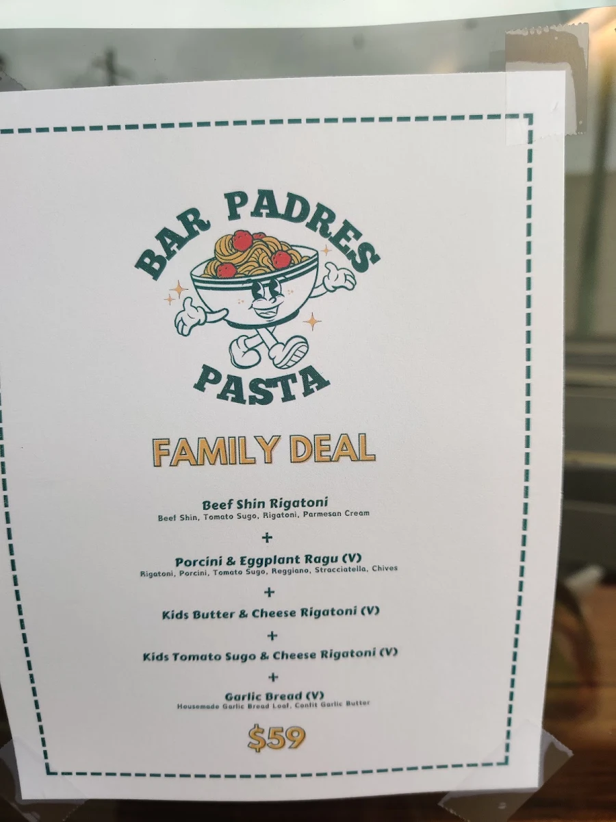 Menu, Buck Hamblin