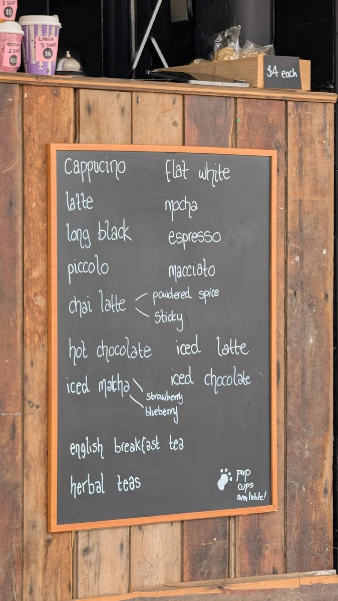 Menu, The Early Bird Benalla