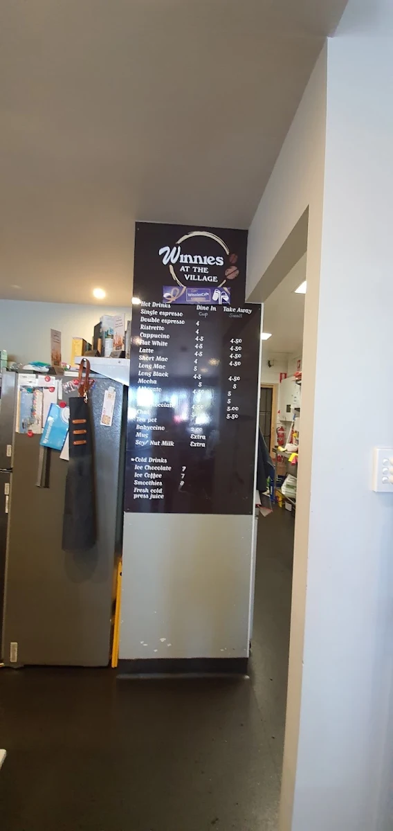 Menu, Winnies At The Village