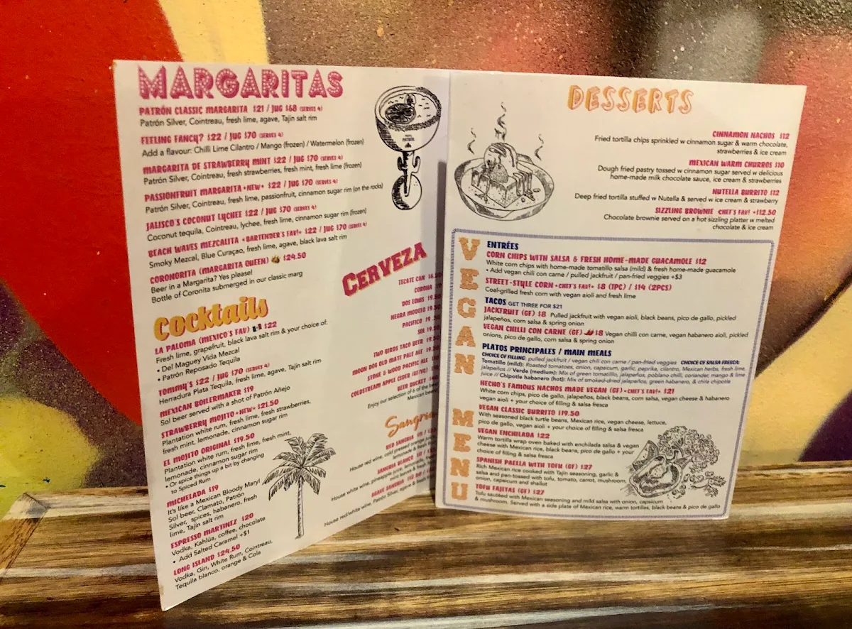 Menu, Hecho En Mexico Altona