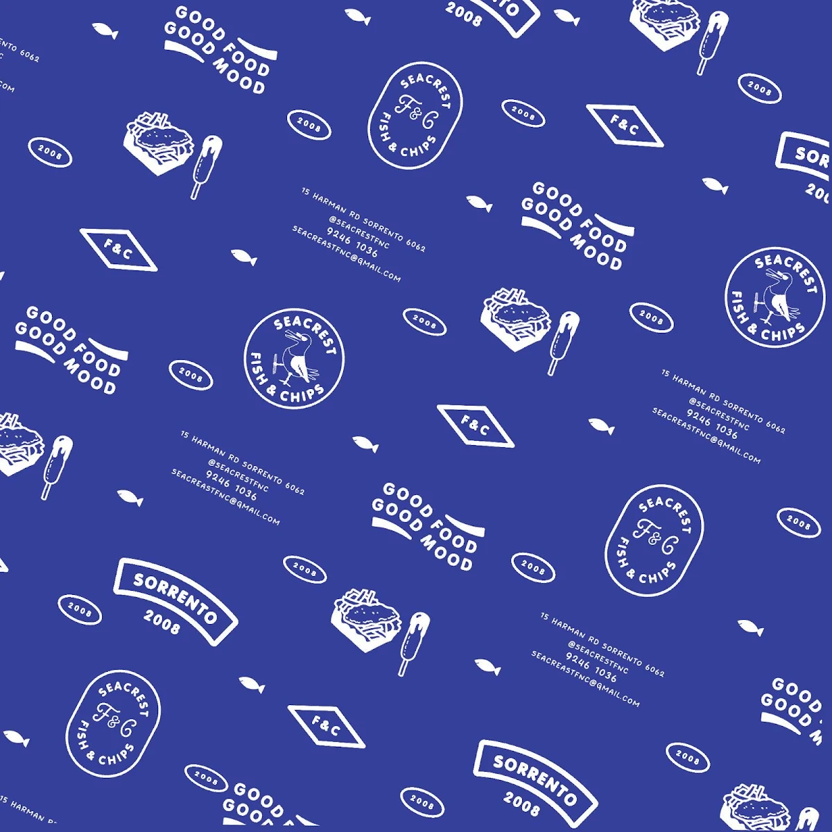 Menu, Seacrest Fish & Chips